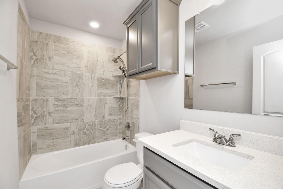 Bathroom, Interior, Marble Walls, Recessed Lighting