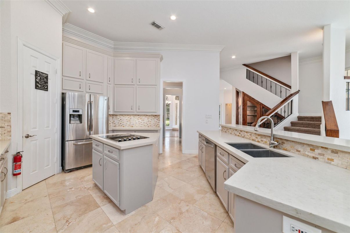 Interior, Kitchen, Recessed Lighting, Stainless Steel Appliances