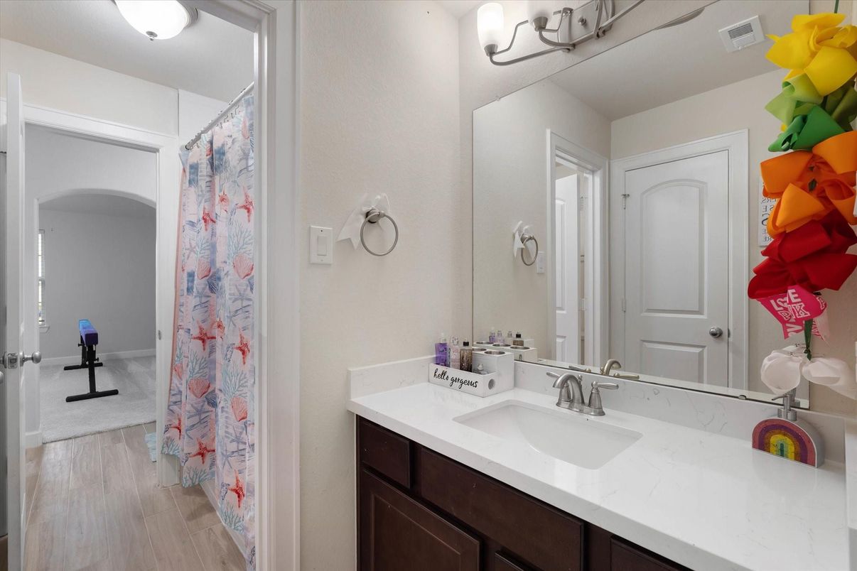 Bathroom, Interior, Wood Texture Flooring