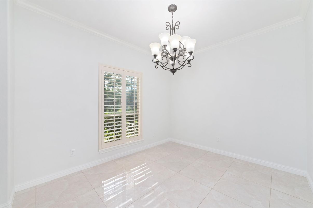Chandelier, Empty room, Interior