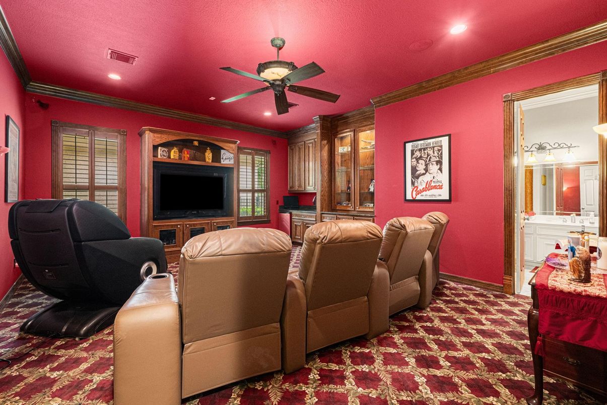 Home Theatre Room, Interior, Recessed Lighting, Theatre Room