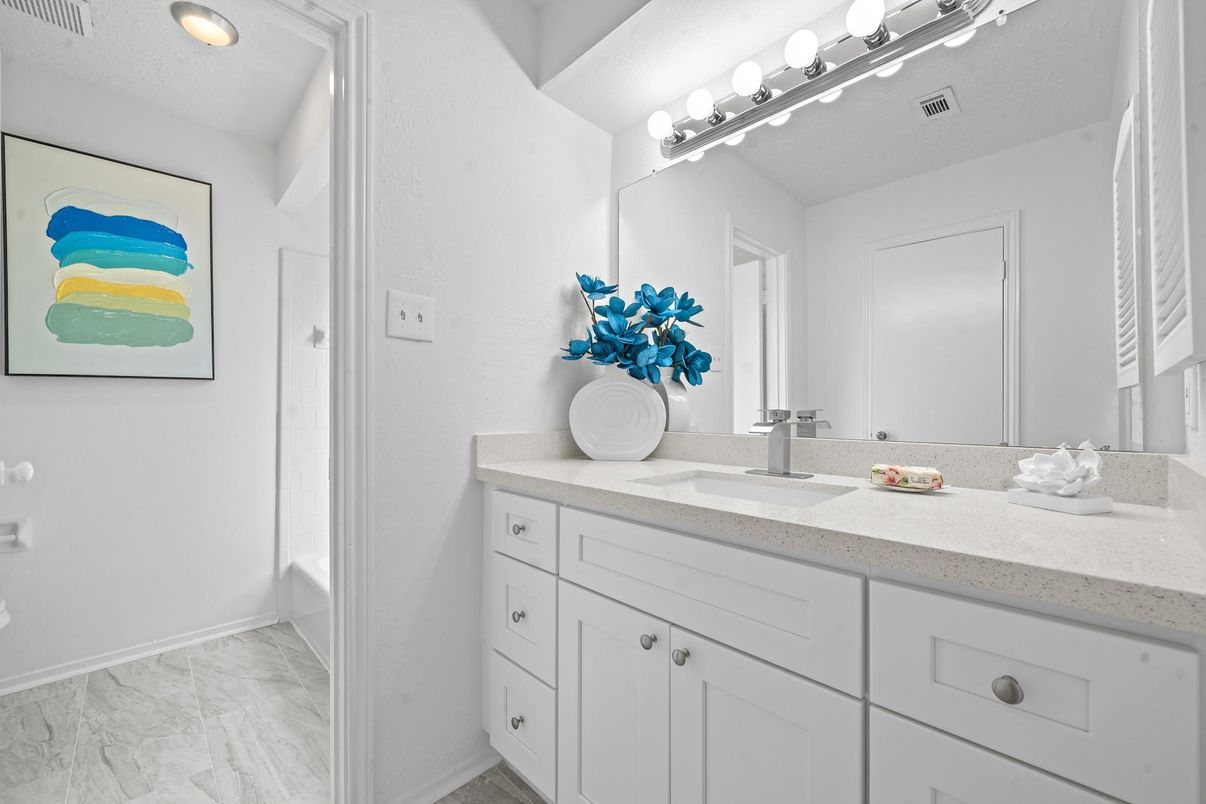 Bathroom, Dual Sink Vanities, Interior, Marble