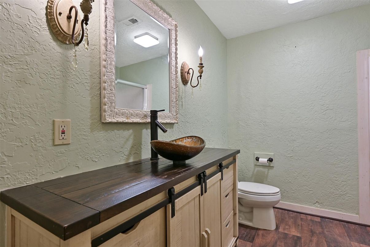 Bathroom, Interior, Wood Texture Flooring