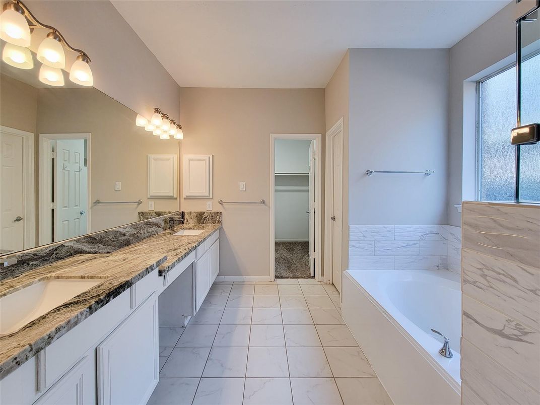 Bathroom, Dual Sink Vanities, Interior, Marble