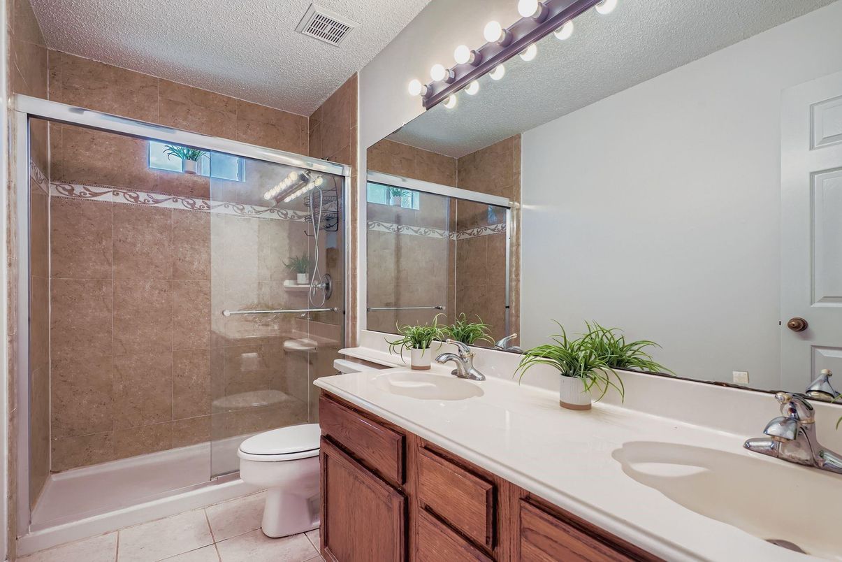 Bathroom, Dual Sink Vanities, Glass Shower, Interior