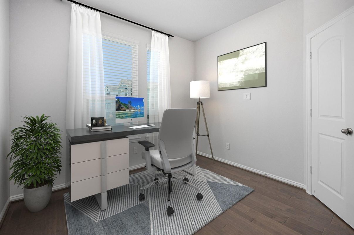 Home Office, Interior, Wood Texture Flooring