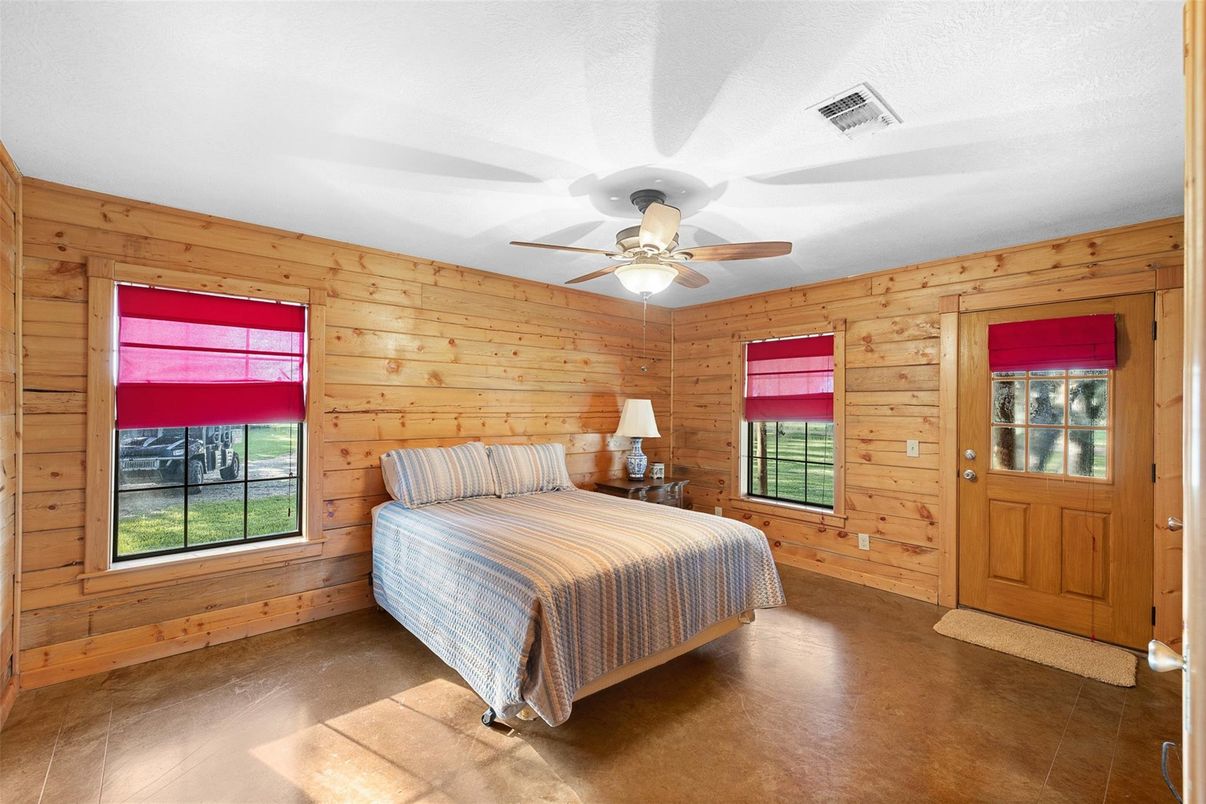 Bedroom, Interior, Wooden Walls