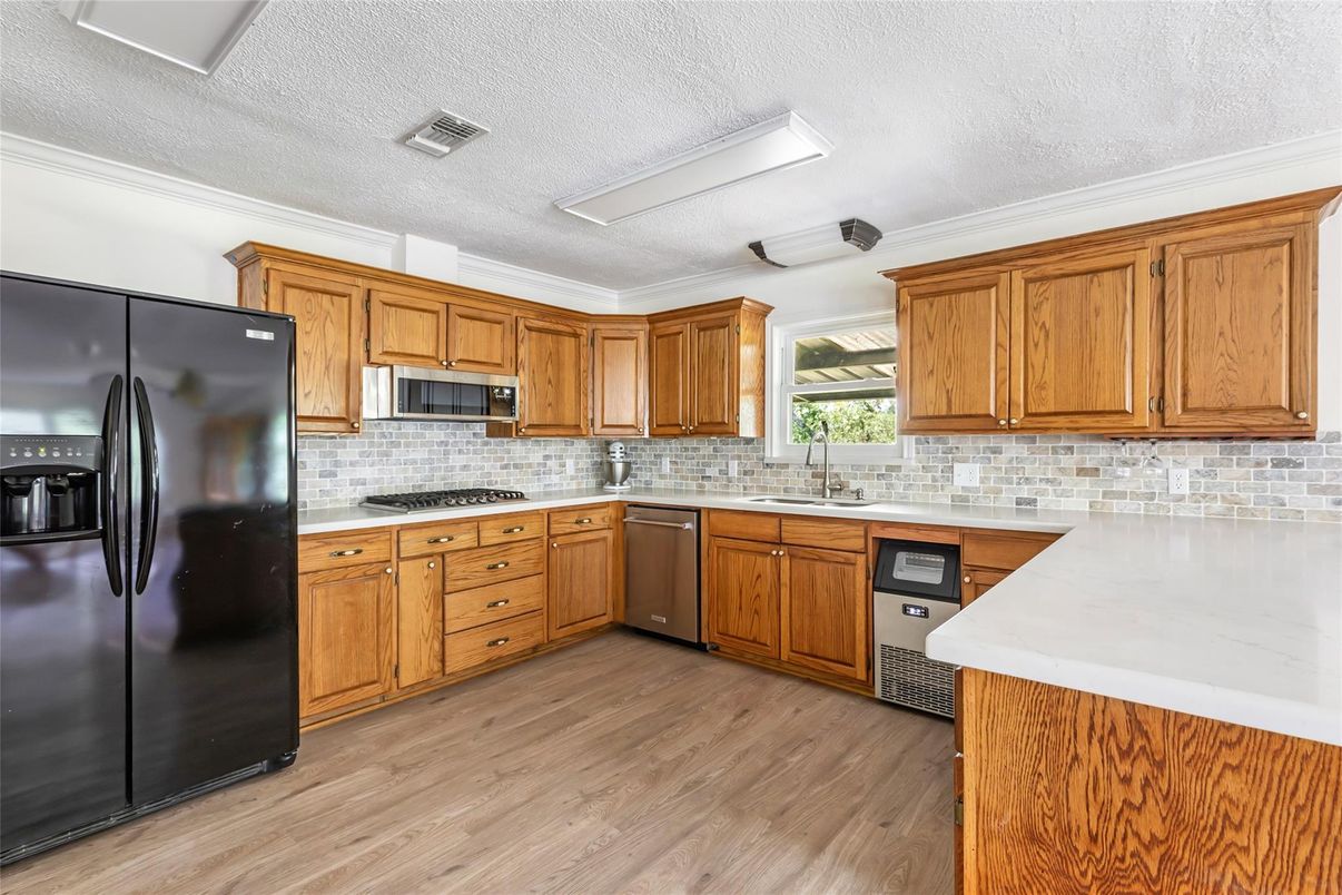 Interior, Kitchen, Wood Texture Flooring