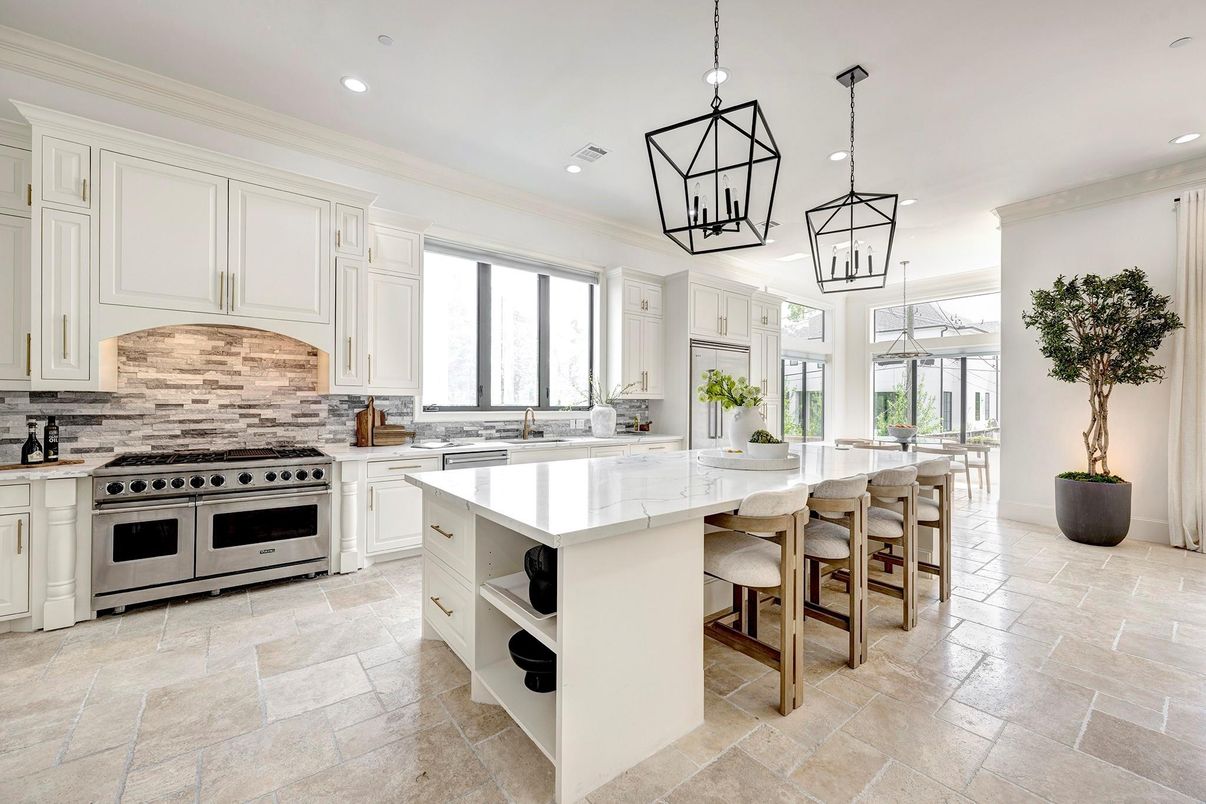 Interior, Kitchen, Pendant Lights, Recessed Lighting, Stainless Steel Appliances