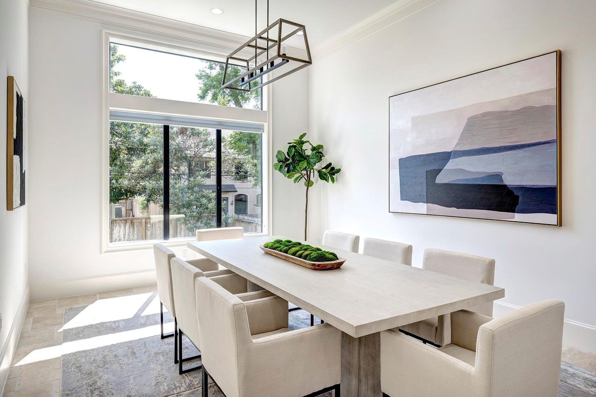 Dining room, Interior, Pendant Lights, Recessed Lighting