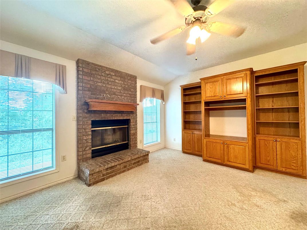 Empty room, Fireplace, Interior, Stone Walls