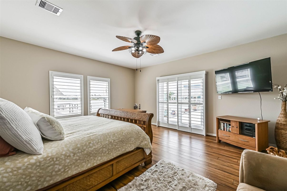 Bedroom, Interior, Wood Texture Flooring