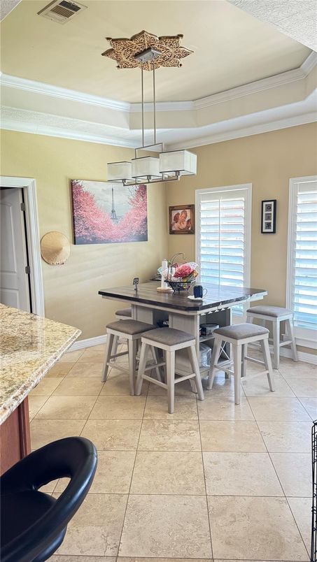 Dining room, Interior, Pendant Lights