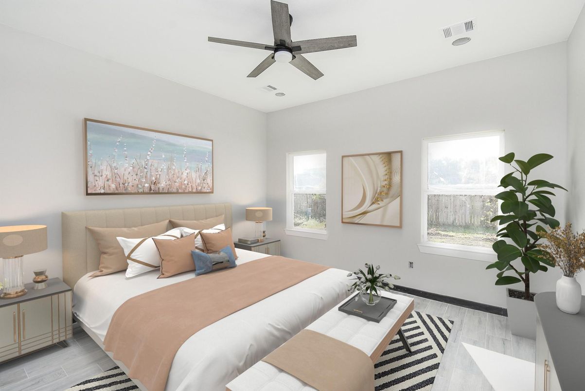 Bedroom, Interior, Wood Texture Flooring