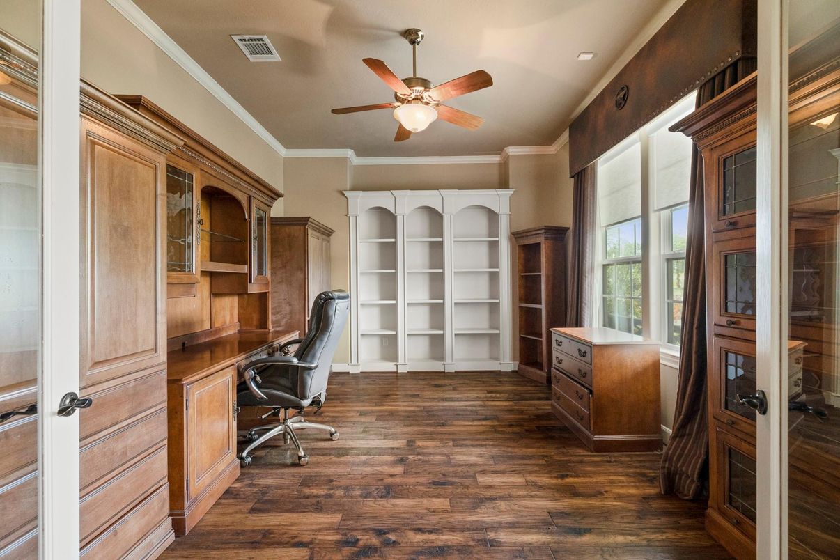 Home Office, Interior, Wood Texture Flooring