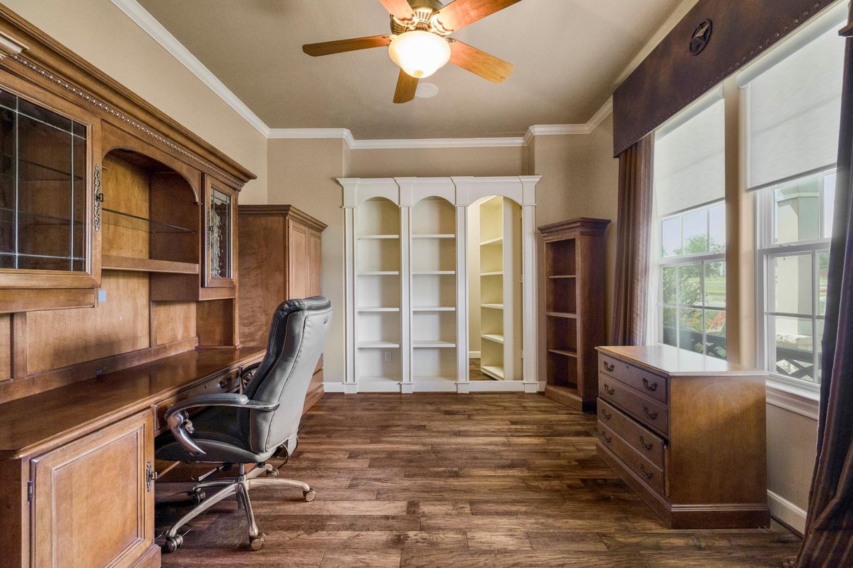 Home Office, Interior, Wood Texture Flooring