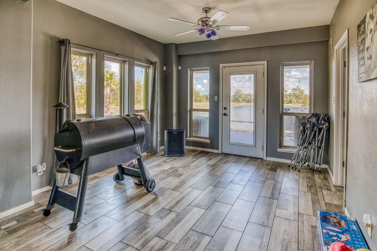 Fireplace, Interior, Wood Texture Flooring