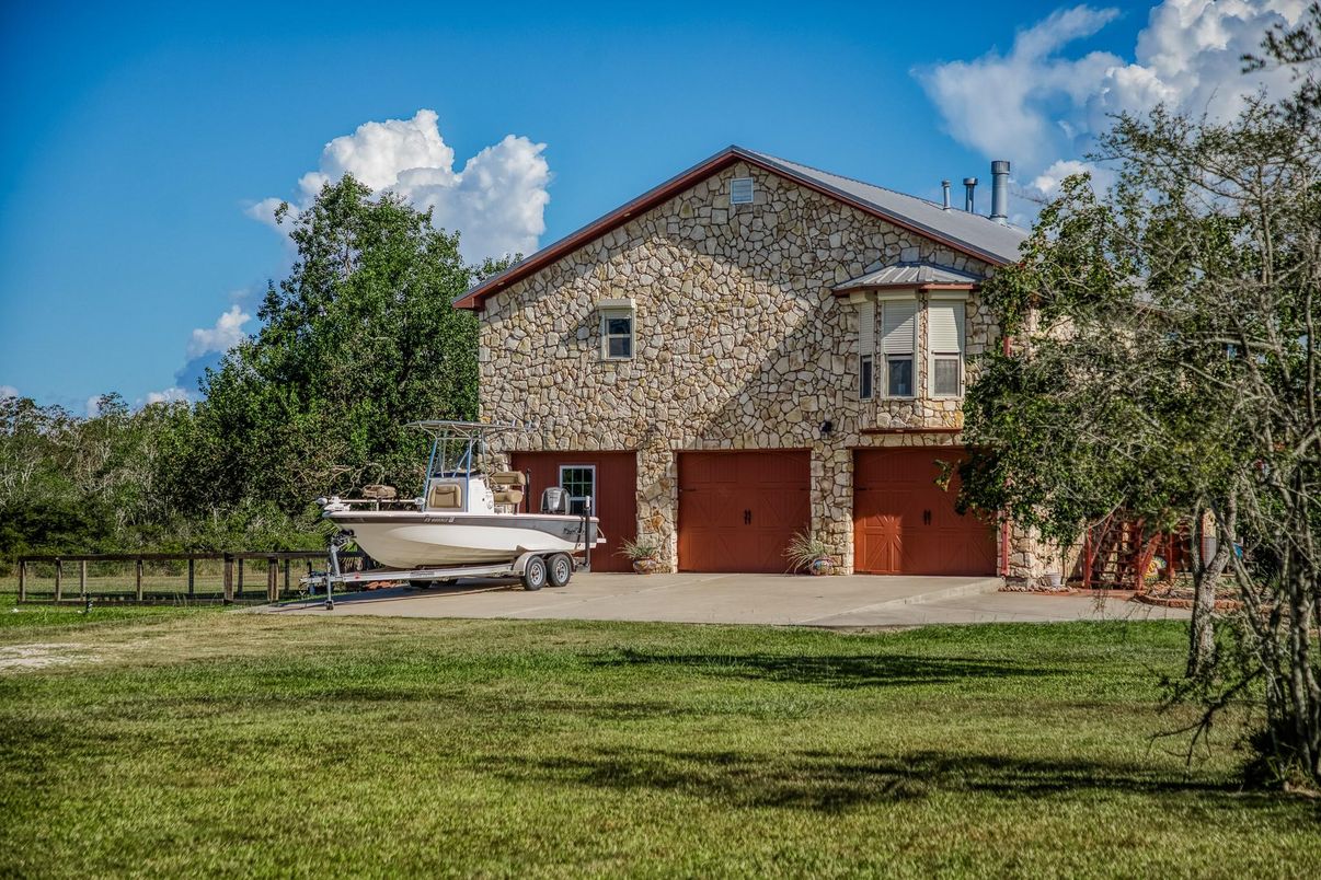 Attached, Backyard, Exterior, Facade, Brick Traditional