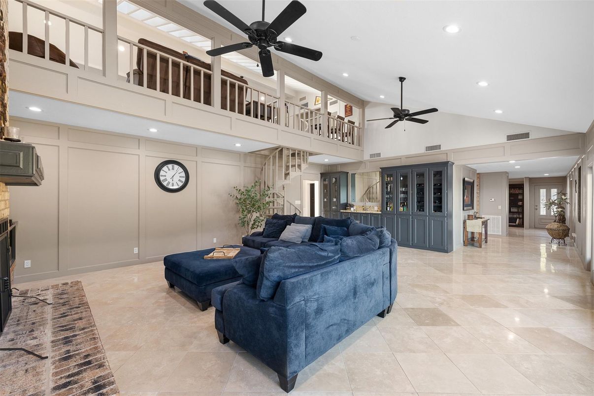 Interior, Living room, Recessed Lighting