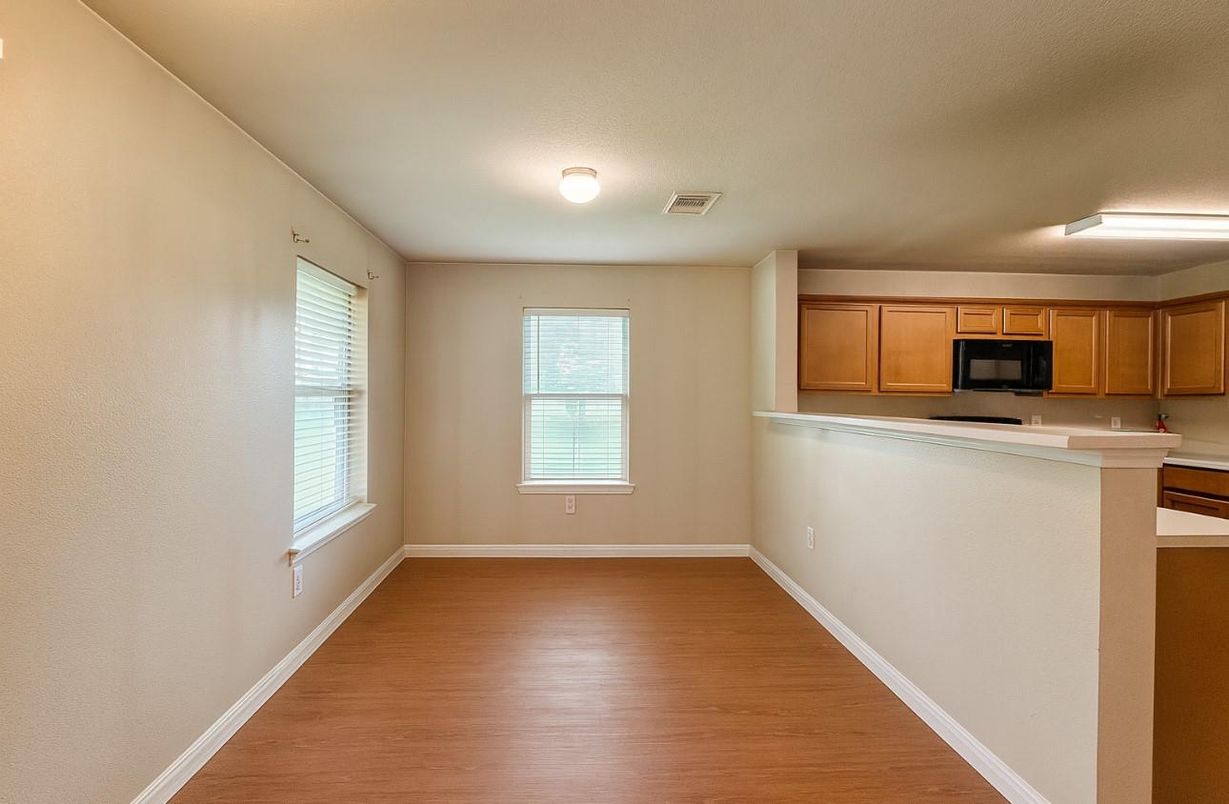 Empty room, Interior, Kitchen, Wood Texture Flooring