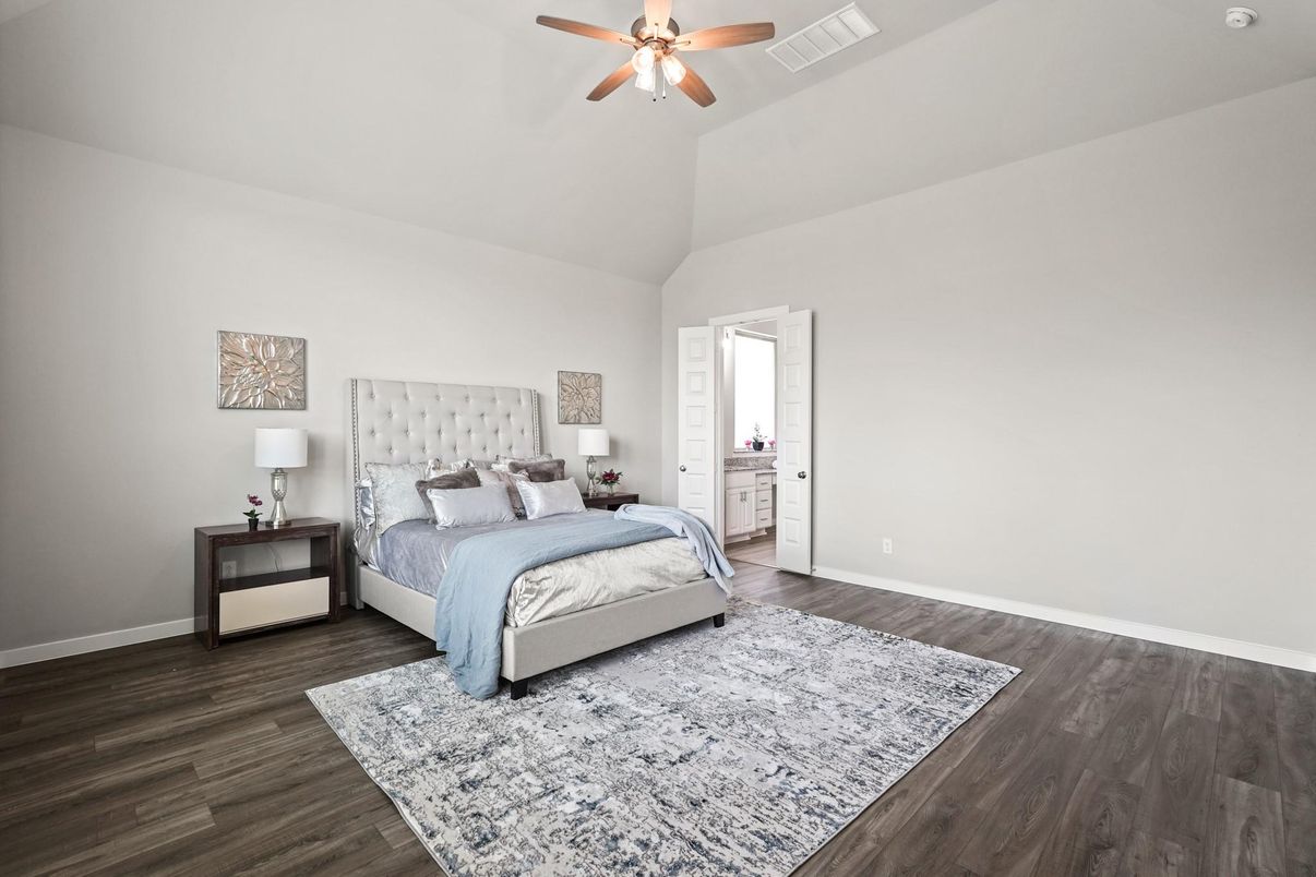 Bedroom, Interior, Wood Texture Flooring
