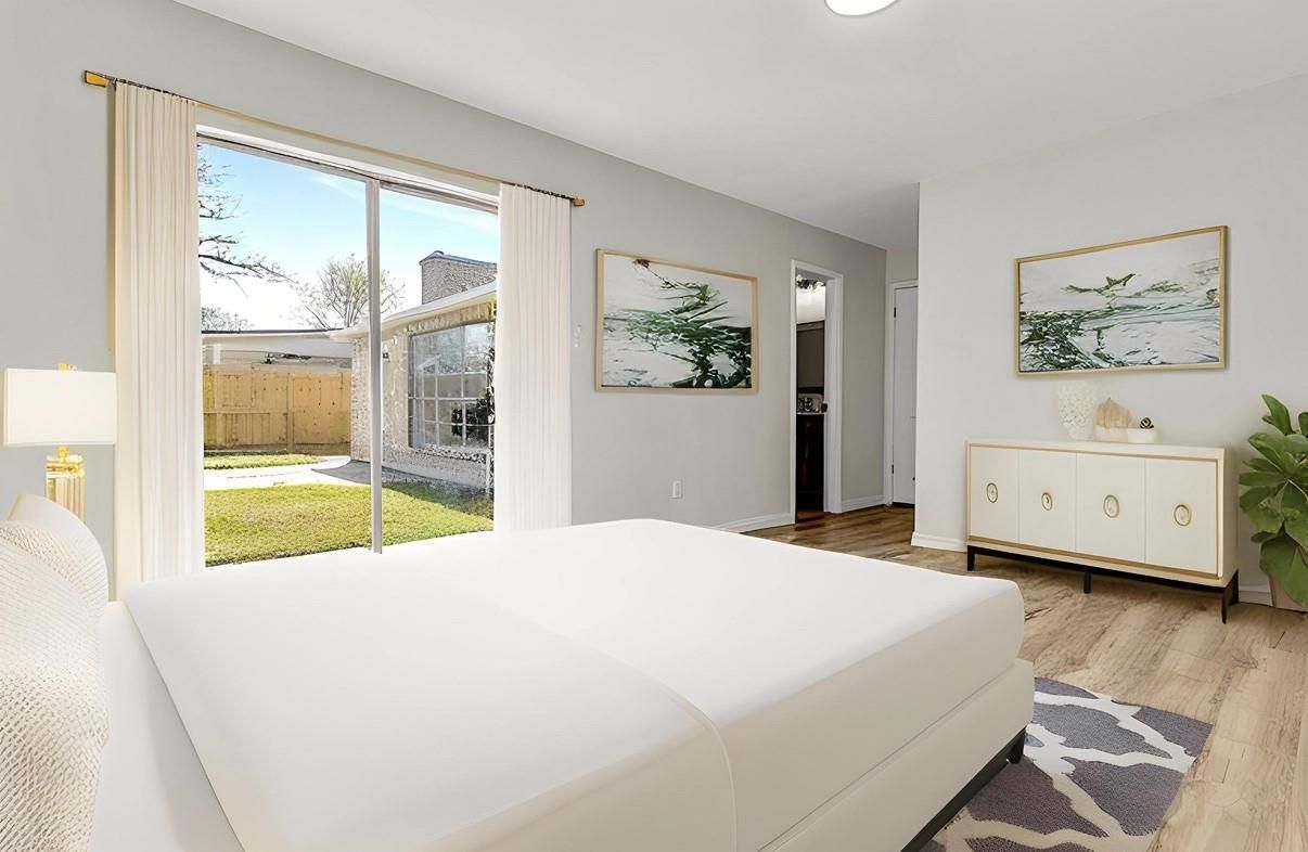 Bedroom, Interior, Wood Texture Flooring