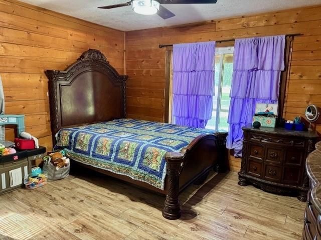 Bedroom, Interior, Wood Texture Flooring, Wooden Walls