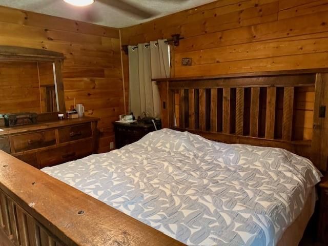 Bedroom, Interior, Wooden Walls