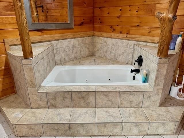 Bathroom, Interior, Wooden Walls