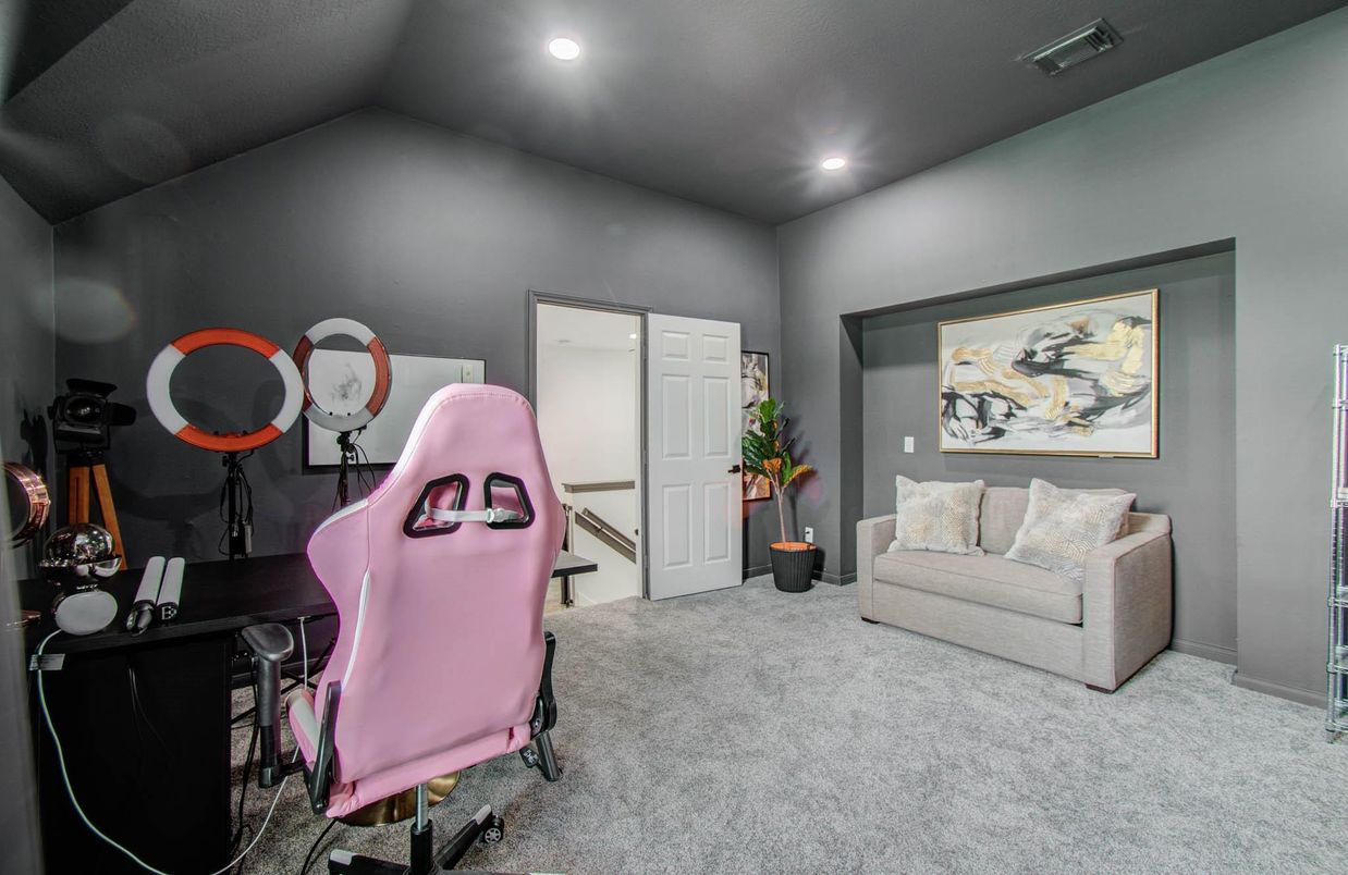Home Office, Interior, Recessed Lighting