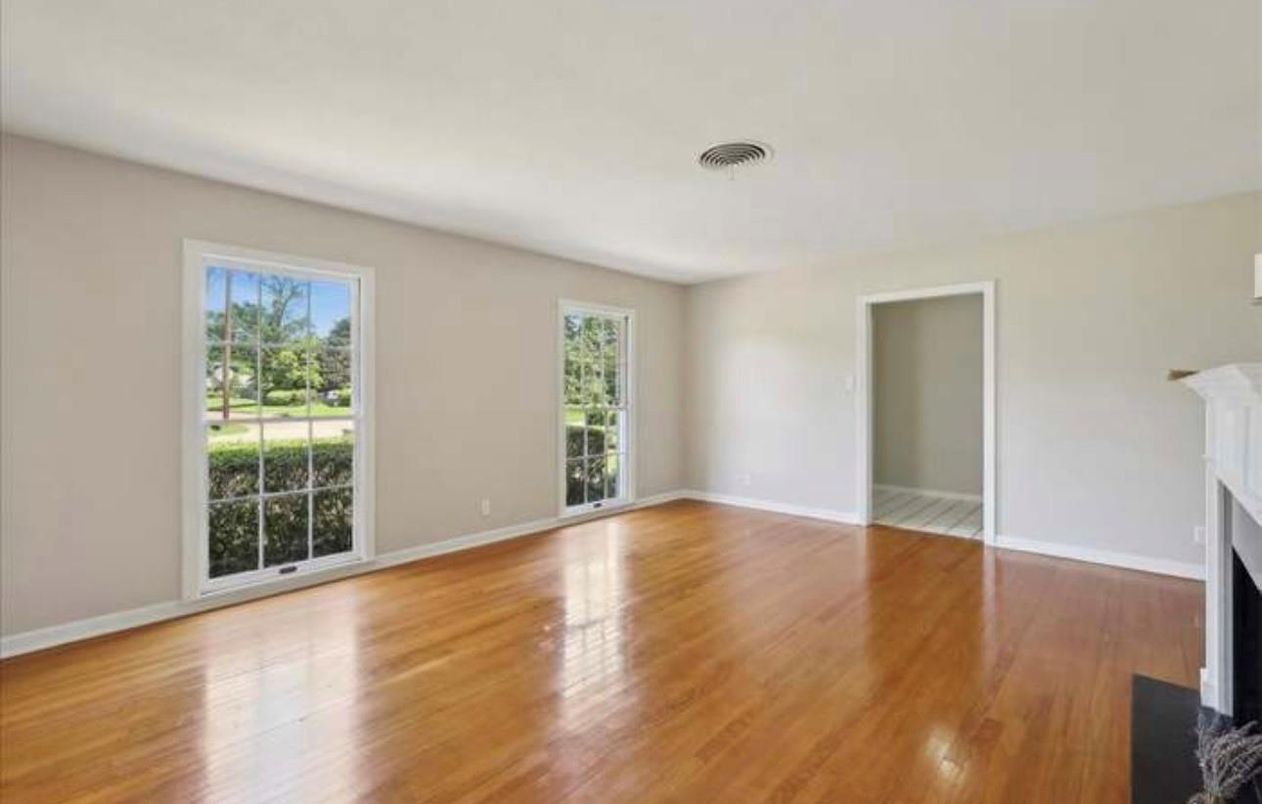Empty room, Fireplace, Interior, Wood Texture Flooring