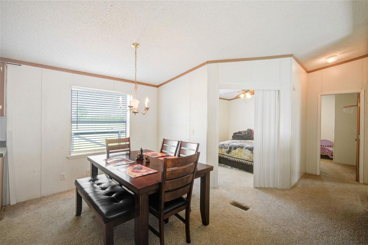 Bedroom, Chandelier, Dining room, Interior