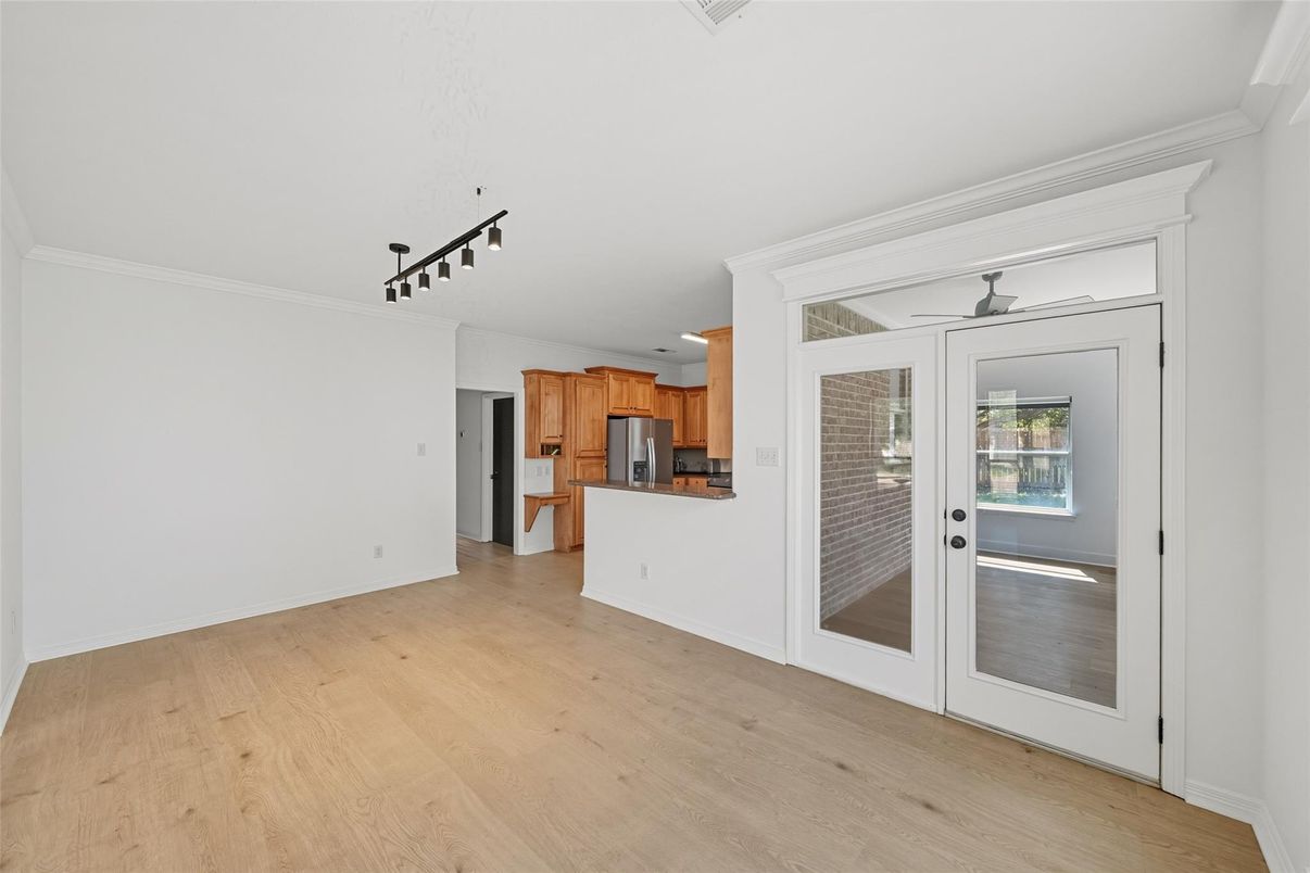 Empty room, Interior, Kitchen, Wood Texture Flooring