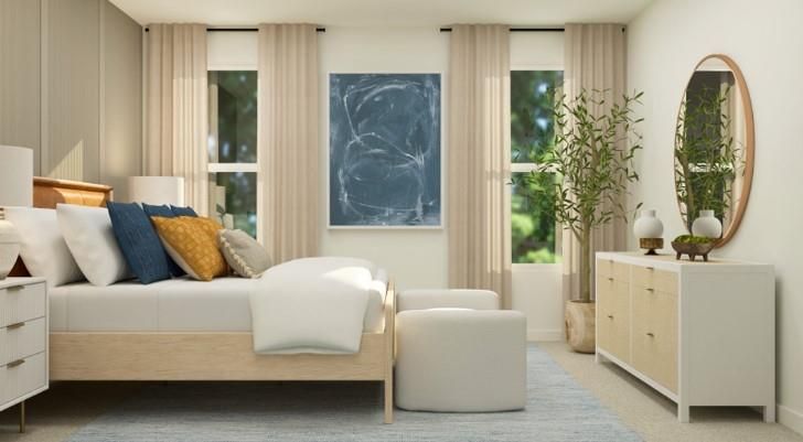 Bedroom, Interior, Recessed Lighting