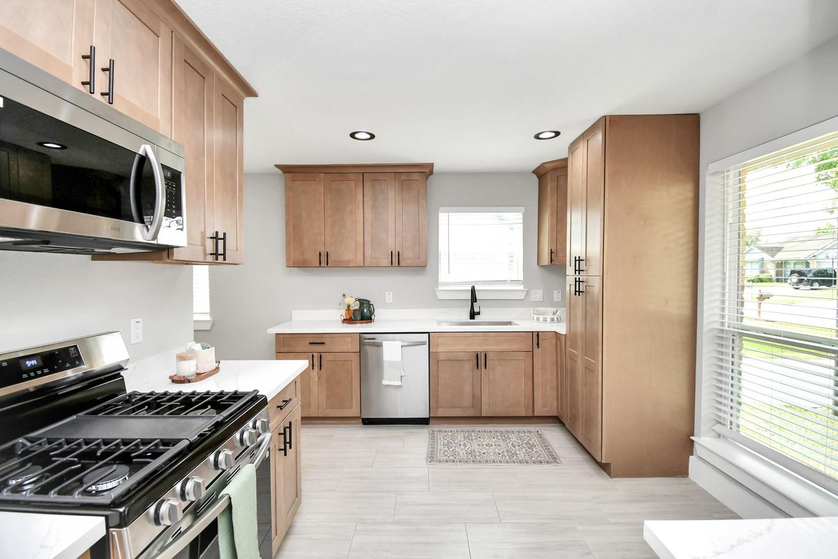 Interior, Kitchen, Recessed Lighting, Stainless Steel Appliances