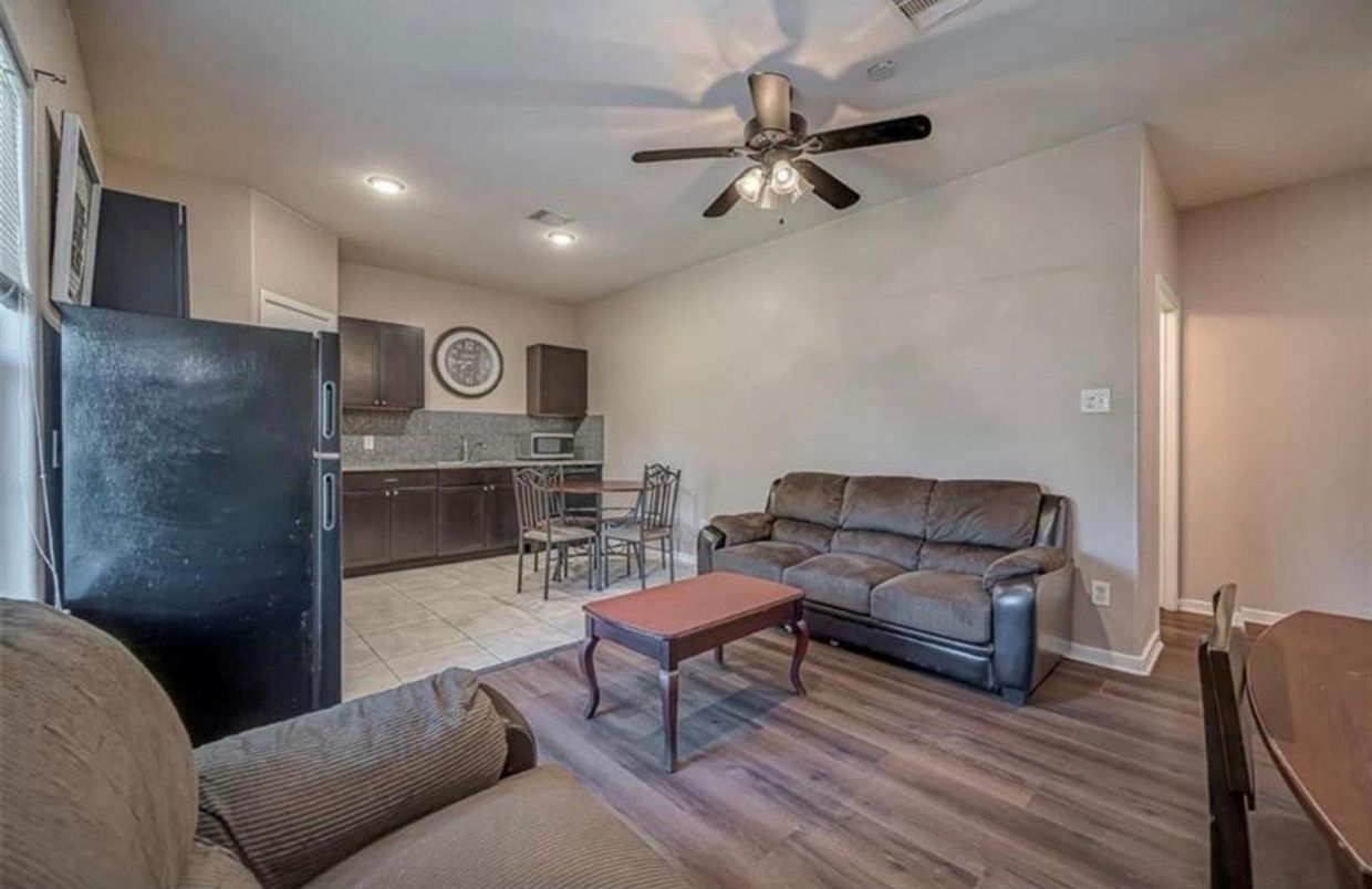 Dining room, Interior, Kitchen, Recessed Lighting, Wood Texture Flooring