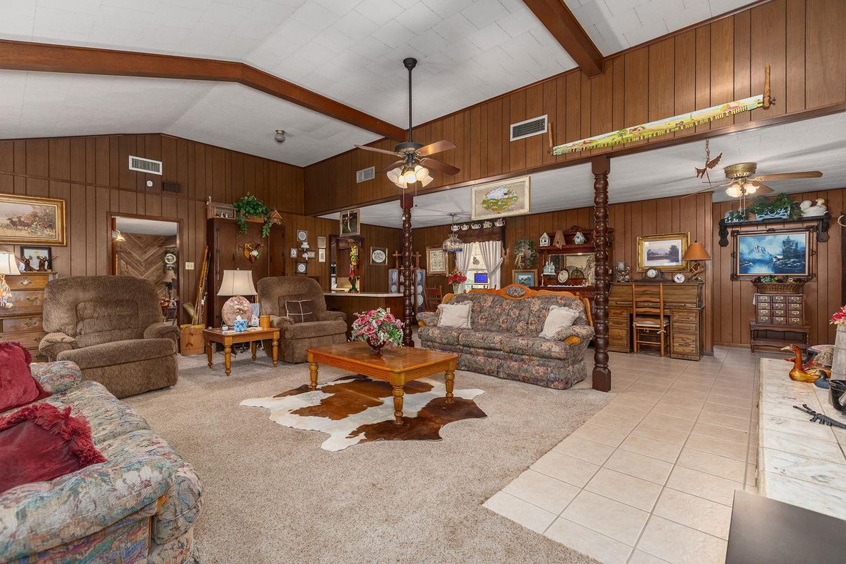 Interior, Living room, Wooden Beams, Wooden Walls