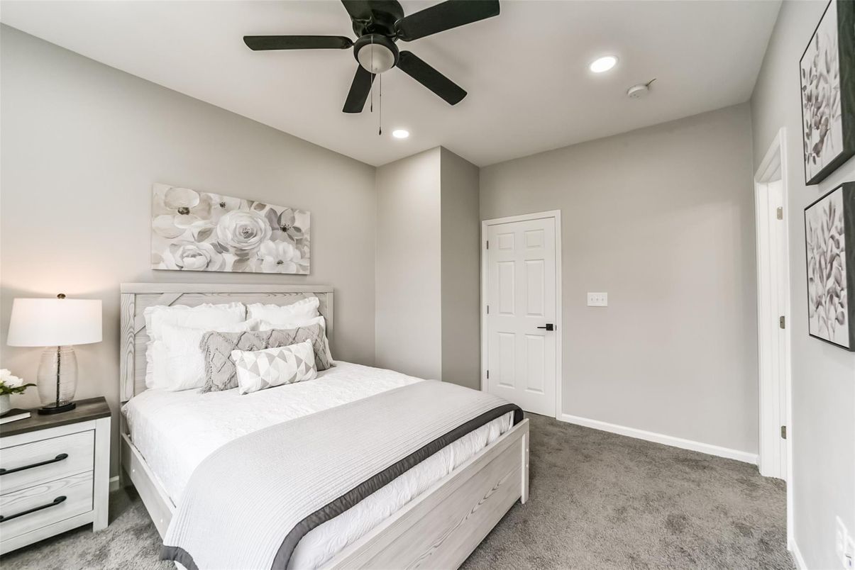 Bedroom, Interior, Recessed Lighting