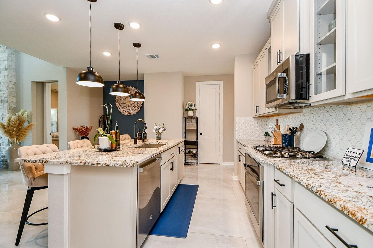 Interior, Kitchen, Pendant Lights, Recessed Lighting