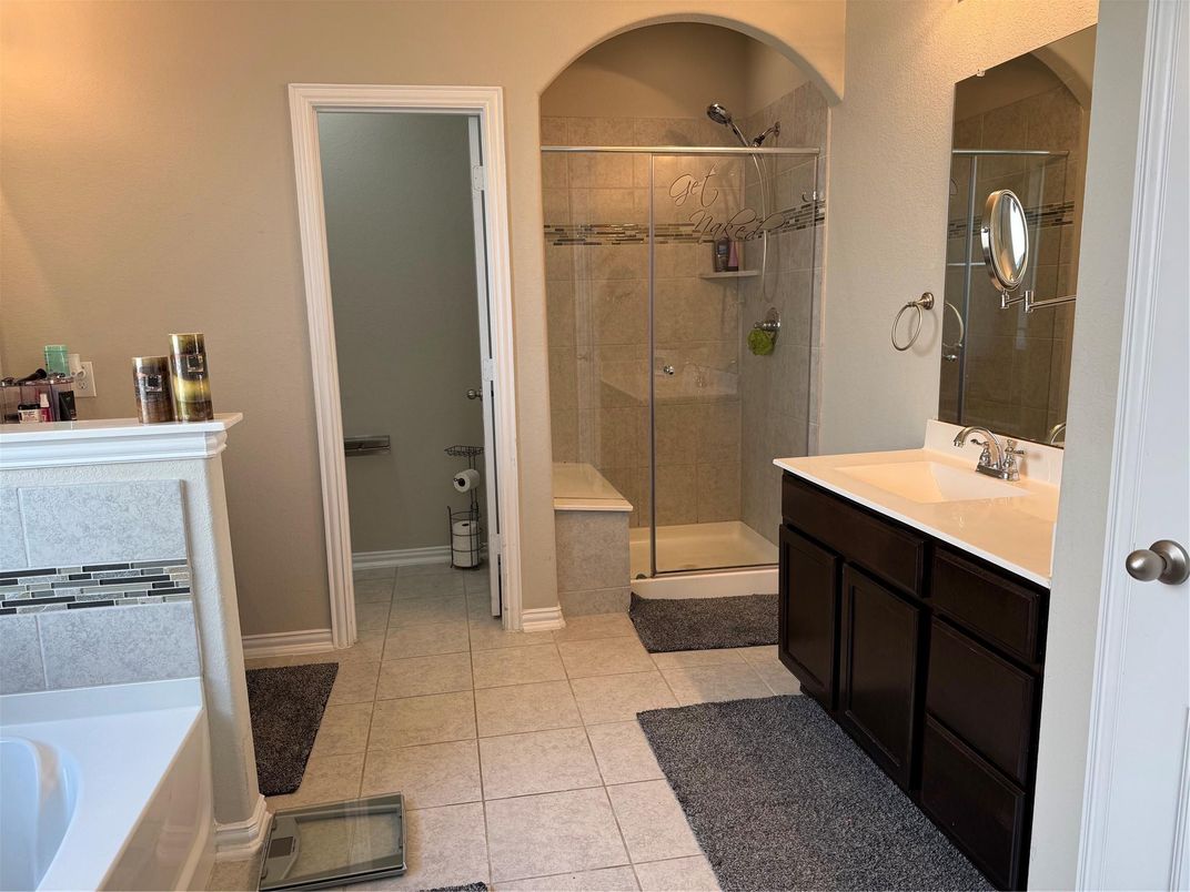 Bathroom, Dual Sink Vanities, Glass Shower, Interior