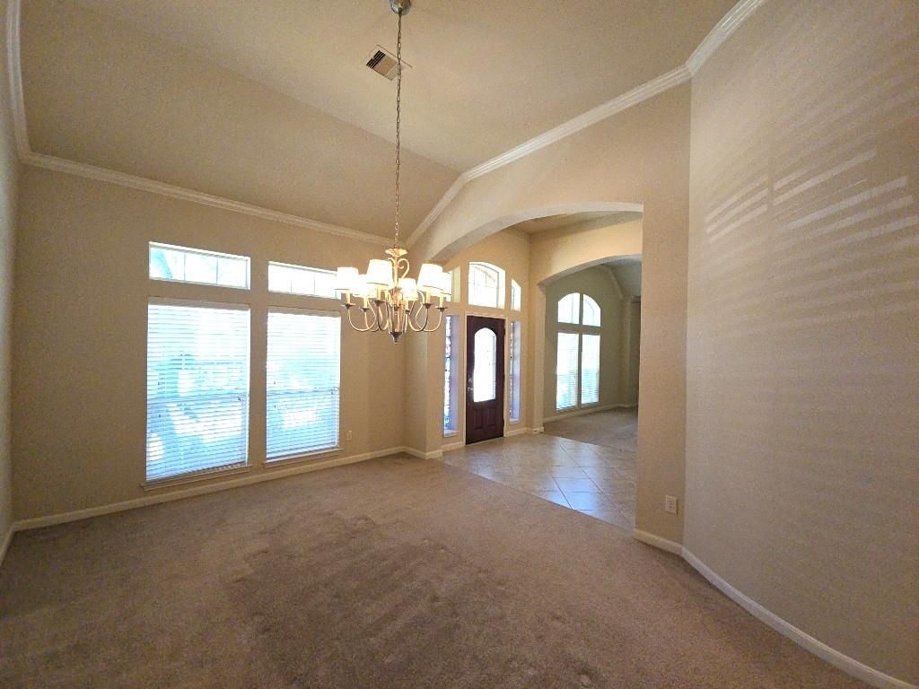 Chandelier, Empty room, Interior