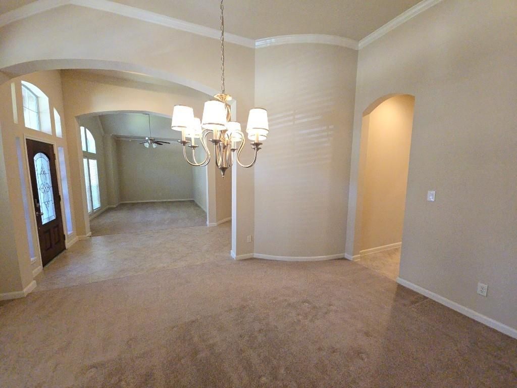 Chandelier, Empty room, Interior