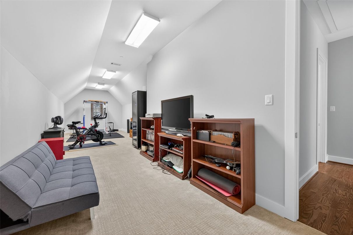 Fitness Equipment, Interior, Wood Texture Flooring