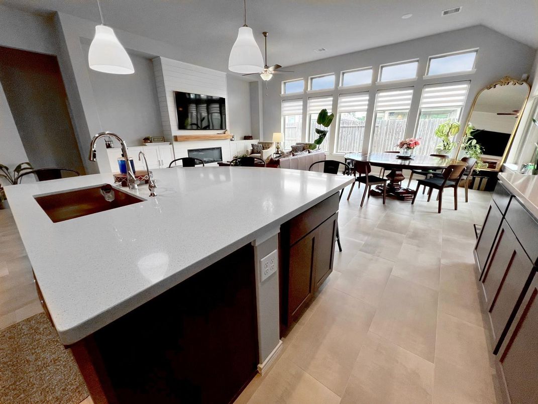 Dining room, Interior, Kitchen, Pendant Lights, Recessed Lighting