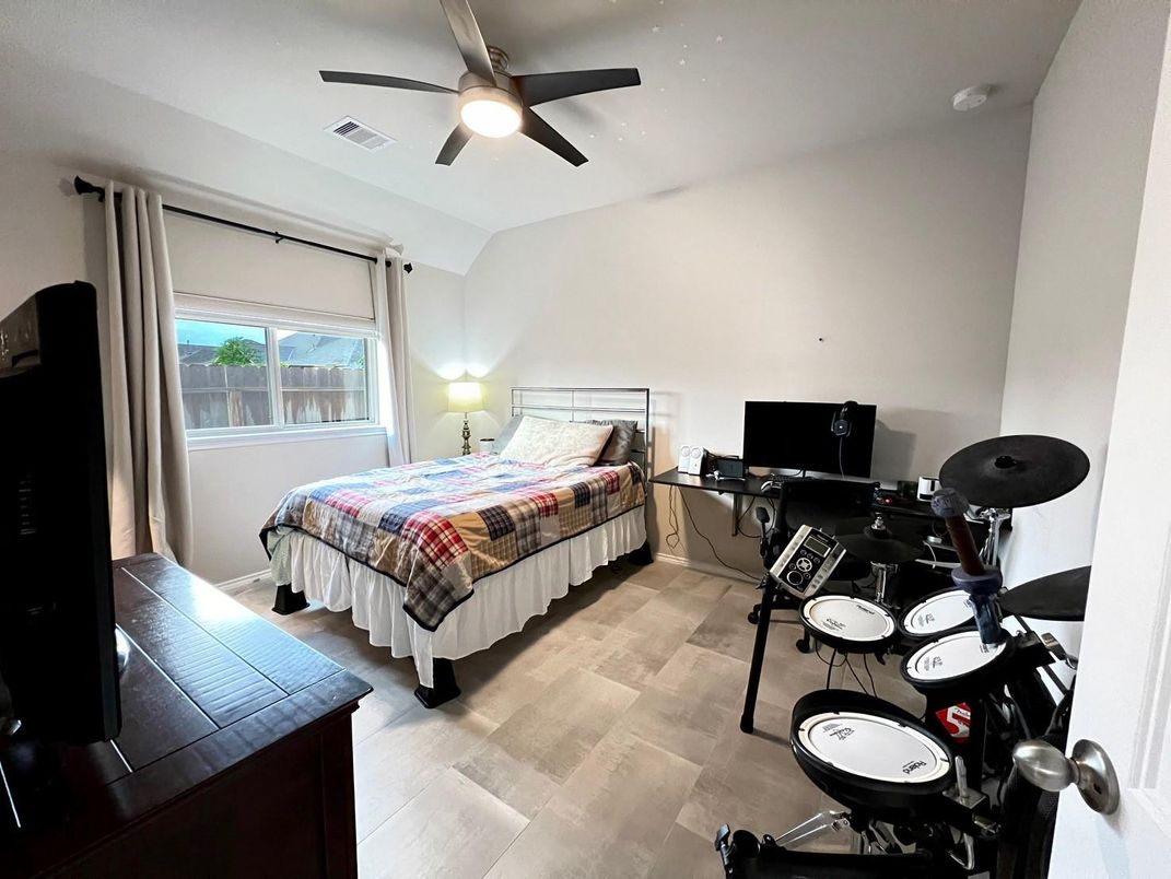 Bedroom, Home Office, Interior, Wood Texture Flooring