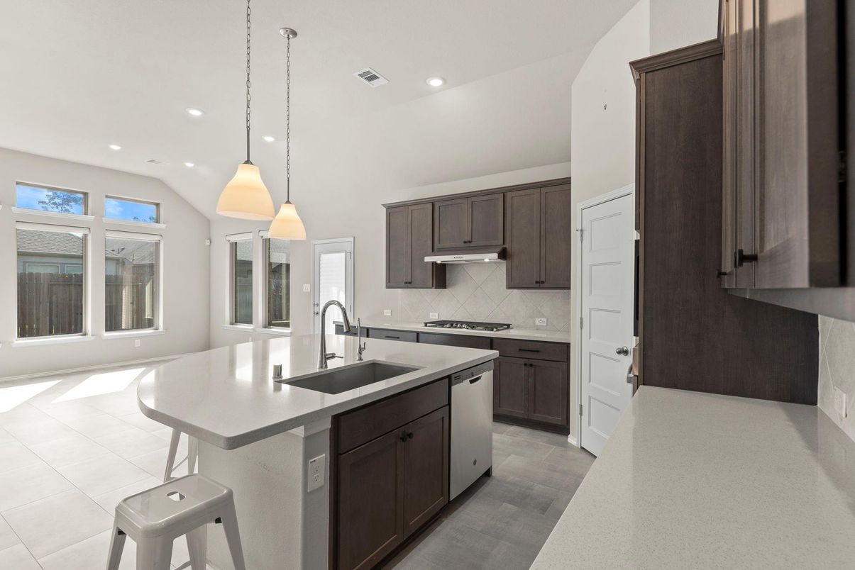 Interior, Kitchen, Pendant Lights, Recessed Lighting