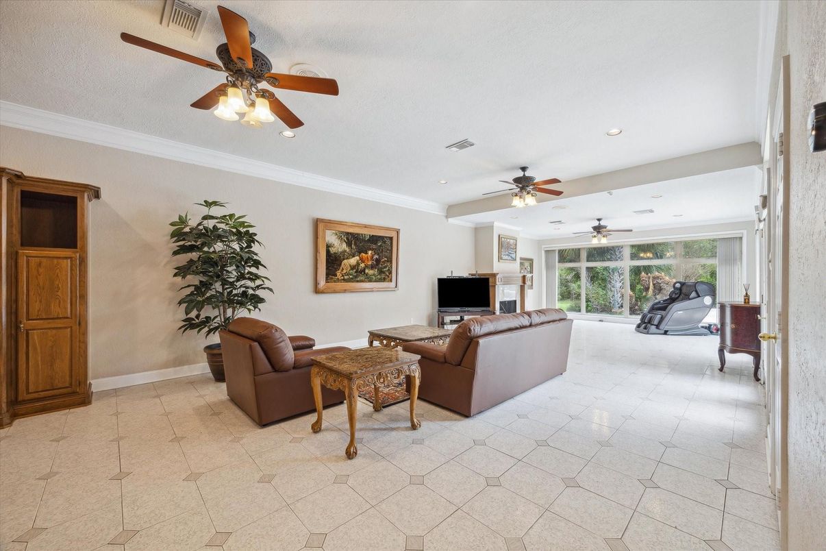 Interior, Living room, Recessed Lighting