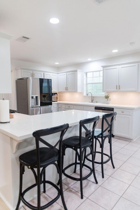Interior, Kitchen, Recessed Lighting, Stainless Steel Appliances