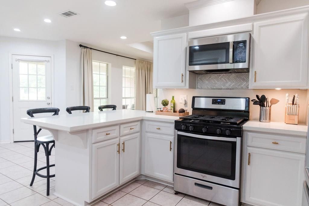 Interior, Kitchen, Recessed Lighting, Stainless Steel Appliances