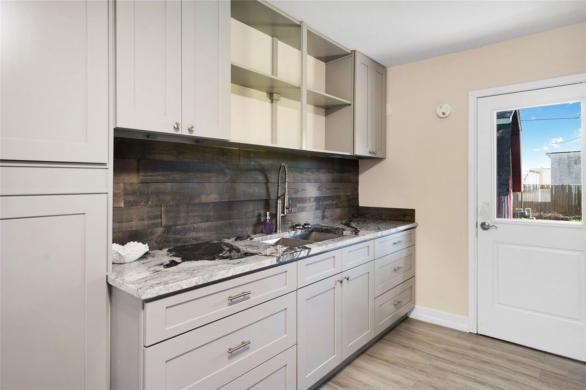 Interior, Kitchen, Wood Texture Flooring